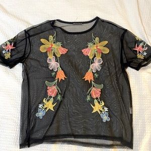 Zara Mesh Top